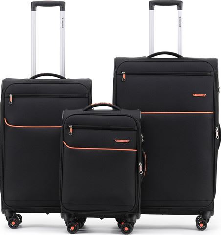 סט 3 מזוודות 28″+24″+20″ בד סופר לייט פרימיום TROOPER MONTREAL